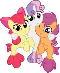 Size: 5502x6724 | Tagged: safe, artist:jhayarr23, derpibooru import, apple bloom, scootaloo, sweetie belle, earth pony, pegasus, pony, seapony (g4), unicorn, surf and/or turf, absurd resolution, adorabloom, cute, cutealoo, cutie mark crusaders, cutie mark cuties, diasweetes, female, filly, fin wings, fins, group hug, happy, hug, looking at you, sea-mcs, seaponified, seapony apple bloom, seapony scootaloo, seapony sweetie belle, simple background, smiling, species swap, transparent background, trio, vector