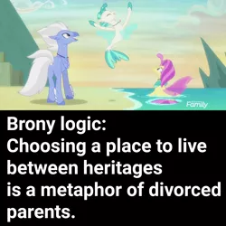 Size: 1080x1080 | Tagged: brony, classical hippogriff, derpibooru import, discovery family logo, edit, edited screencap, family, father and son, female, hippogriff, jewelry, male, mother and son, necklace, ocean flow, safe, screencap, sky beak, surf and/or turf, terramar, trio