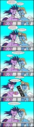 Size: 816x3044 | Tagged: safe, artist:dekomaru, derpibooru import, trixie, twilight sparkle, tumblr:ask twixie, ask, bipedal, blushing, comic, female, lesbian, shipping, tumblr, twixie