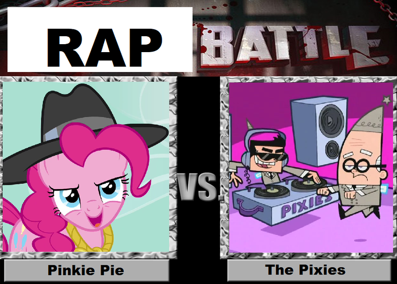 Size: 899x643 | Tagged: derpibooru import, hp, pinkie pie, pixie, rap, rap battle, rapping, safe, sanderson, the fairly oddparents