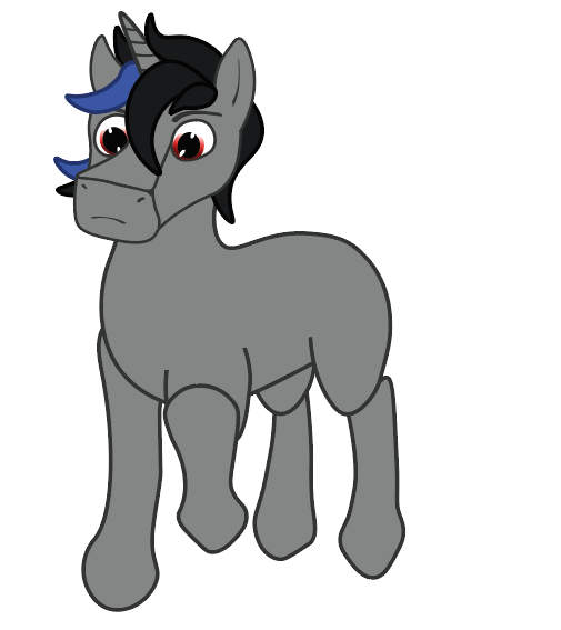 Size: 505x567 | Tagged: safe, artist:nightveil, artist:nightveilnocturne, derpibooru import, oc, oc:dark ice, unicorn, gift art, male, reference sheet, stallion