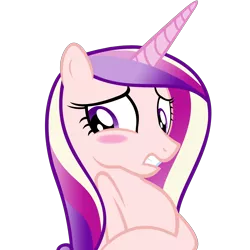 Size: 6000x6000 | Tagged: absurd resolution, accessory-less edit, alicorn, artist:lazypixel, blushing, derpibooru import, edit, edited edit, editor:slayerbvc, embarrassed, female, furless, furless edit, mare, missing accessory, nude edit, nudity, princess cadance, safe, shaved, simple background, solo, transparent background, uncomfortable, vector, vector edit