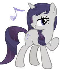 Size: 1102x1194 | Tagged: safe, artist:restlessbard, derpibooru import, oc, oc:melody, unofficial characters only, unicorn, base used, female, magical lesbian spawn, mare, offspring, parent:octavia melody, parent:rarity, parents:raritavia, simple background, solo, white background