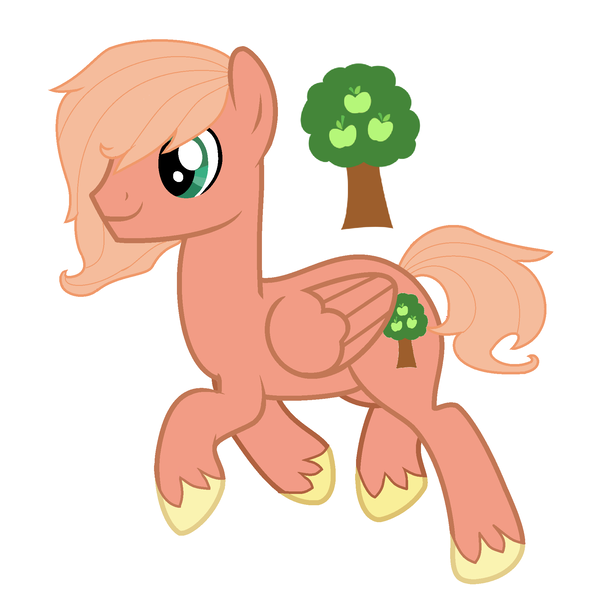 Size: 1884x1912 | Tagged: safe, artist:restlessbard, derpibooru import, oc, oc:orchard smith, unofficial characters only, pegasus, pony, base used, male, offspring, parent:big macintosh, parent:fluttershy, parents:fluttermac, simple background, solo, stallion, unshorn fetlocks, white background