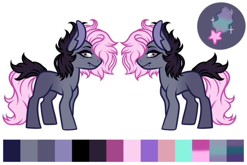 Size: 1092x731 | Tagged: safe, artist:sweethearttarot, deleted from derpibooru, derpibooru import, oc, unofficial characters only, earth pony, pony, color palette, commission, cutie mark, donkey ears, reference sheet, simple background, solo, transparent background