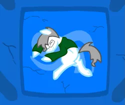 Size: 631x533 | Tagged: semi-grimdark, artist:thelastalicorn, derpibooru import, ponified, pony, homestuck, imminent death, john egbert, quest bed, solo