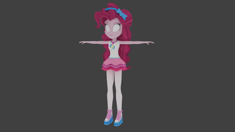 Size: 1920x1080 | Tagged: safe, artist:creatorofpony, artist:empireoftime, derpibooru import, pinkie pie, equestria girls, equestria girls series, 3d, wip