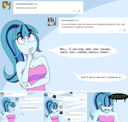 Size: 2998x2850 | Tagged: safe, artist:jase1505, deleted from derpibooru, derpibooru import, sonata dusk, series:dusk oceanos, equestria girls, angry, answer, berserk button, comic, food, high res, question, taco