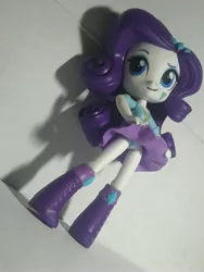 Size: 2448x3264 | Tagged: suggestive, derpibooru import, rarity, equestria girls, blue underwear, boots, clothes, doll, equestria girls minis, merchandise, panties, shoes, skirt, skirt lift, solo, toy, underwear, upskirt
