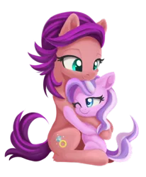 Size: 1024x1244 | Tagged: safe, artist:dusthiel, derpibooru import, diamond tiara, spoiled rich, earth pony, pony, cute, cutie mark, daughter, diamondbetes, female, filly, foal, good spoiled rich, heartwarming, hug, mare, milf, mother, mother and daughter, reconciliation, simple background, spoiled cute, sweet dreams fuel, transparent background