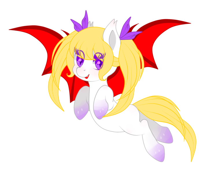 Size: 2128x1765 | Tagged: safe, artist:hanaty, derpibooru import, oc, oc:yui chisaki, unofficial characters only, bat pony, vampire, bat pony oc, female, simple background, solo, transparent background, tsundere