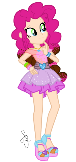 Size: 265x566 | Tagged: safe, artist:ilaria122, artist:painterede, derpibooru import, part of a set, oc, oc:chocolate candy, equestria girls, belt, bracelet, clothes, cute, equestria girls-ified, female, high heels, human coloration, jewelry, legs, necklace, next generation, not pinkie pie, offspring, parent:cheese sandwich, parent:pinkie pie, parents:cheesepie, sandals, shirt, shoes, simple background, skirt, transparent background