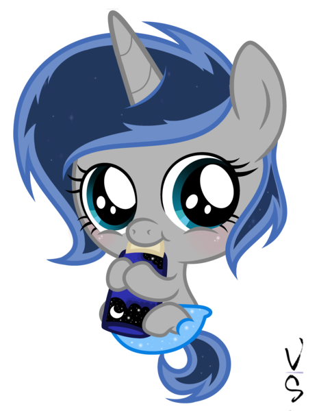 Size: 3129x4033 | Tagged: safe, artist:velveagicsentryyt, derpibooru import, oc, oc:lunais, unofficial characters only, pony, unicorn, baby, baby bottle, baby pony, cute, diaper, female, filly, ocbetes, offspring, parent:king sombra, parent:princess luna, parents:lumbra, simple background, solo, transparent background