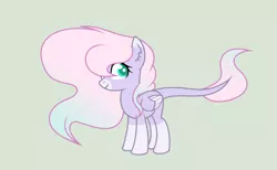 Size: 1880x1160 | Tagged: safe, artist:roseloverofpastels, derpibooru import, oc, unofficial characters only, pegasus, pony, augmented tail, base used, female, mare, simple background, solo, two toned mane