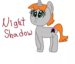 Size: 582x500 | Tagged: safe, artist:starfleet-timelord, artist:starfleettimelordmlp, derpibooru import, oc, oc:night shadow, unicorn, paint.net