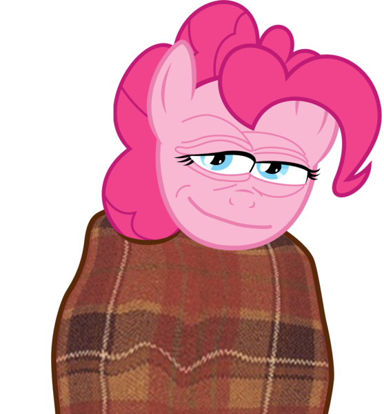 Size: 6000x6459 | Tagged: absurd resolution, comfy, derpibooru import, meme, pepe the frog, pinkie pie, safe, simple background, smiling, solo, transparent background, wrinkles