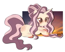 Size: 1024x828 | Tagged: safe, artist:magicdarkart, derpibooru import, oc, unofficial characters only, pony, unicorn, body freckles, female, freckles, mare, prone, solo, watermark