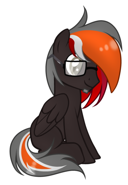 Size: 1024x1474 | Tagged: safe, artist:mintoria, derpibooru import, oc, pegasus, pony, glasses, male, simple background, sitting, solo, stallion, transparent background