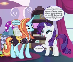 Size: 756x648 | Tagged: canterlot carousel, derpibooru import, edit, edited screencap, forever filly, g3, g3 to g4, generation leap, implied derpy, implied minty, rarity, safe, sassy saddles, screencap, speech bubble, text