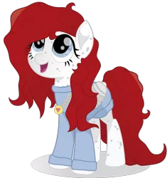 Size: 6400x6809 | Tagged: safe, artist:joemasterpencil, derpibooru import, oc, oc:angelique, unofficial characters only, pegasus, pony, absurd resolution, clothes, female, freckles, jewelry, looking up, mare, movie accurate, necklace, simple background, solo, sweater, too big for derpibooru, transparent background, vector