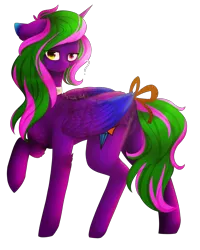 Size: 1769x2207 | Tagged: safe, artist:twinkepaint, derpibooru import, oc, oc:klarode aquamarin, unofficial characters only, alicorn, pony, colored wings, colored wingtips, female, heterochromia, mare, simple background, solo, transparent background