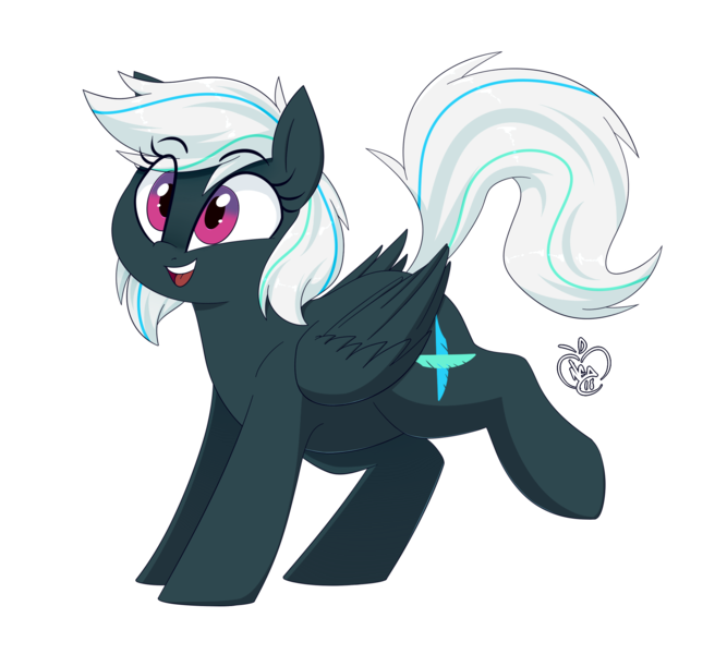 Size: 2000x1800 | Tagged: safe, artist:notenoughapples, derpibooru import, oc, oc:crosswind, unofficial characters only, pegasus, pony, commission, female, mare, simple background, smiling, solo, transparent background