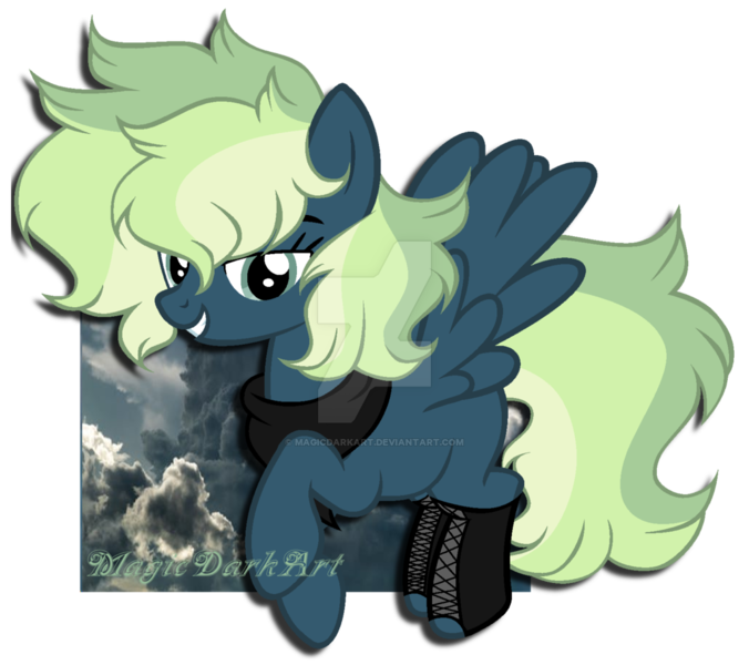 Size: 1024x909 | Tagged: safe, artist:magicdarkart, derpibooru import, oc, unofficial characters only, pegasus, pony, female, mare, simple background, solo, transparent background, watermark