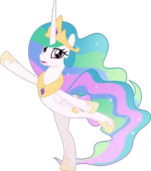Size: 5717x6508 | Tagged: safe, artist:jhayarr23, derpibooru import, princess celestia, alicorn, pony, horse play, absurd resolution, charades, cute, cutelestia, sillestia, silly, silly pony, simple background, transparent background, vector