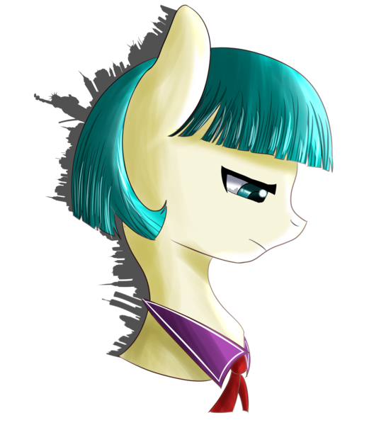 Size: 5000x5500 | Tagged: absurd resolution, artist:linlaifeng, bust, city, coco pommel, derpibooru import, female, new york city, sad, safe, simple background, solo, statue of liberty, transparent background