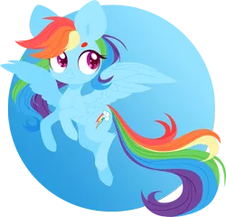 Size: 4000x3845 | Tagged: safe, artist:belka-sempai, derpibooru import, rainbow dash, pegasus, pony, cute, cutie mark, dashabetes, female, hooves, lineless, looking away, looking up, mare, simple background, smiling, solo, spread wings, transparent background, wings