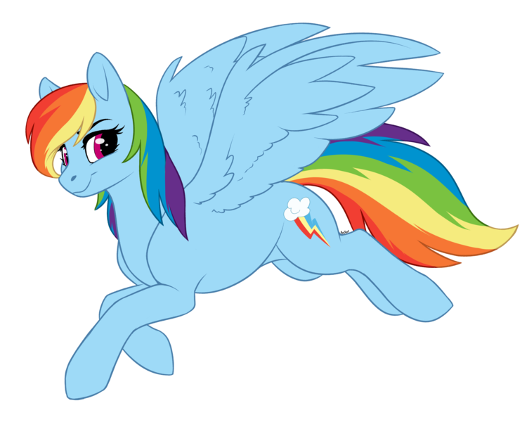 Size: 4000x3200 | Tagged: safe, artist:honiibree, derpibooru import, rainbow dash, pegasus, pony, female, flying, looking at you, mare, simple background, smiling, solo, spread wings, transparent background, wings