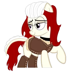 Size: 672x698 | Tagged: safe, artist:sugarplanets, derpibooru import, oc, earth pony, pony, clothes, female, glasses, mare, simple background, solo, transparent background, vest