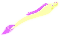 Size: 3425x2048 | Tagged: animal, artist:walrusinc, bioluminescent, derpibooru import, eel, fish, glow, moray eel, safe, simple background, solo, surf and/or turf, transparent background, vector, your heart is in two places