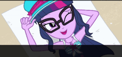 Size: 450x208 | Tagged: suggestive, derpibooru import, edit, edited screencap, screencap, sci-twi, twilight sparkle, equestria girls, equestria girls series, forgotten friendship, most likely to be forgotten, animated, beach towel, brazzers, explosion, fbi open up, gif, incognito mode, meme, rainbow six siege, shadow