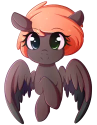 Size: 2165x2795 | Tagged: safe, artist:fluffymaiden, derpibooru import, oc, unofficial characters only, pegasus, pony, cute, female, heterochromia, looking at you, mare, ocbetes, simple background, solo, transparent background