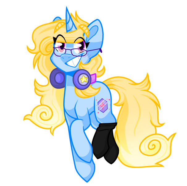 Size: 3102x3077 | Tagged: safe, artist:dollmaker47, derpibooru import, oc, oc:love shield twinkle, pony, unicorn, clothes, female, glasses, headphones, high res, mare, simple background, socks, solo, transparent background