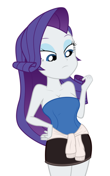 Size: 3048x4876 | Tagged: safe, derpibooru import, edit, editor:deserter, editor:vanchees, rarity, equestria girls, legend of everfree, breasts, busty rarity, cleavage, clothes, clothes edit, cosplay, costume, female, jill valentine, miniskirt, resident evil, sexy, simple background, skirt, solo, transparent background, vector