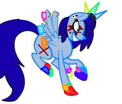 Size: 1006x858 | Tagged: 2 sides, artist:lunarsky, base used, blood, derpibooru import, evil, flesh, killer, mild gore, oc, oc:lunarscar, oc:lunarsky, semi-grimdark, simple background, solo, transparent background, unofficial characters only