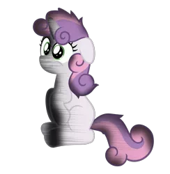 Size: 3000x3070 | Tagged: artist:sollace, burned, cute, derpibooru import, floppy ears, implied explosion, messy mane, missing cutie mark, safe, simple background, sitting, smiling, solo, sweetie belle, transparent background, vector