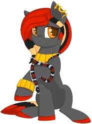 Size: 495x669 | Tagged: safe, artist:gleamydreams, derpibooru import, oc, oc:serpentine, unofficial characters only, earth pony, pony, snake, bracelet, ear piercing, female, jewelry, looking at you, mare, ms paint, necklace, piercing, simple background, transparent background