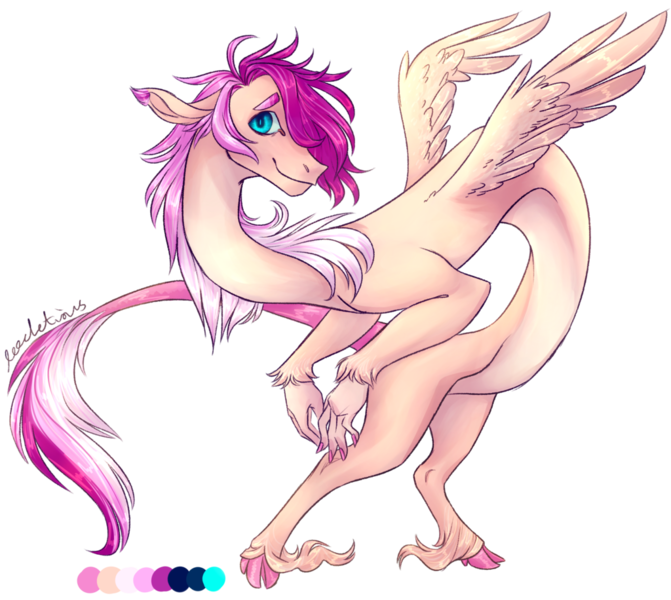 Size: 1024x916 | Tagged: artist:leechetious, derpibooru import, draconequus, draconequus oc, femboy, hybrid, interspecies offspring, male, oc, oc:ambrosia, offspring, parent:discord, parent:fluttershy, parents:discoshy, safe, simple background, solo, transparent background, trap, unofficial characters only