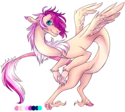 Size: 1024x916 | Tagged: artist:leechetious, derpibooru import, draconequus, draconequus oc, femboy, hybrid, interspecies offspring, male, oc, oc:ambrosia, offspring, parent:discord, parent:fluttershy, parents:discoshy, safe, simple background, solo, transparent background, trap, unofficial characters only