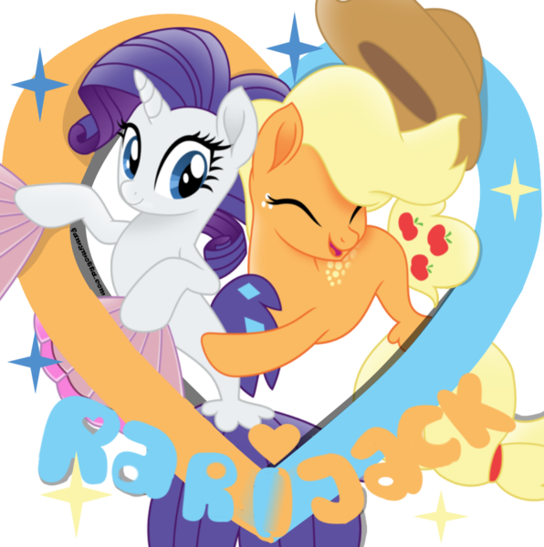 Size: 891x897 | Tagged: safe, artist:famymotta, derpibooru import, applejack, rarity, seapony (g4), my little pony: the movie, cowboy hat, cute, duo, eyes closed, female, freckles, hat, jackabetes, lesbian, mare, one small thing, raribetes, rarijack, seaponified, seapony applejack, seapony rarity, shipping, simple background, species swap, stetson, transparent background