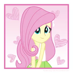 Size: 9000x9000 | Tagged: safe, artist:efk-san, derpibooru import, fluttershy, equestria girls, absurd resolution, clothes, cute, heart, shyabetes, skirt, smiling, solo, tanktop