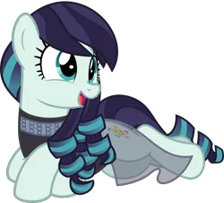 Size: 5135x4645 | Tagged: safe, artist:jhayarr23, derpibooru import, coloratura, earth pony, pony, absurd resolution, clothes, cute, female, happy, lying, rarabetes, simple background, solo, transparent background, vector