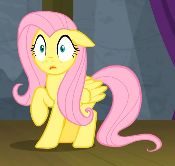 Size: 599x568 | Tagged: safe, derpibooru import, screencap, fluttershy, pegasus, pony, horse play, adorable distress, cropped, cute, female, scared, shyabetes, solo, wings