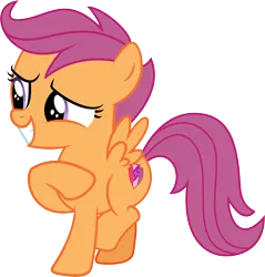 Size: 5037x5277 | Tagged: absurd resolution, artist:sinkbon, derpibooru import, safe, scootaloo, simple background, solo, surf and/or turf, transparent background, vector