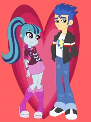 Size: 470x630 | Tagged: safe, artist:jamessentry, derpibooru import, flash sentry, sonata dusk, equestria girls, female, male, senata, shipping, straight