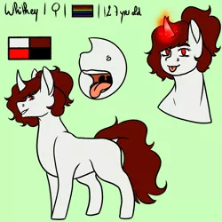 Size: 1024x1024 | Tagged: safe, artist:eggymy, deleted from derpibooru, derpibooru import, oc, oc:whitey, pony, unicorn, female, mare, reference sheet, solo, tongue out