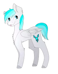 Size: 1586x2048 | Tagged: safe, artist:midnight magic, derpibooru import, oc, oc:frostyee, unofficial characters only, pegasus, pony, cute, heart eyes, male, simple background, solo, stallion, tongue out, transparent background, wingding eyes